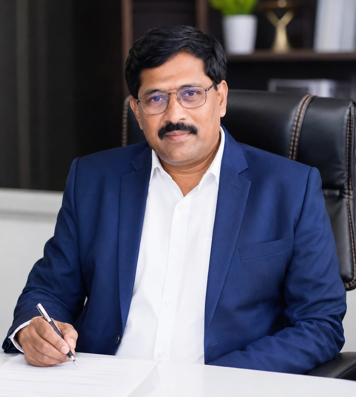 Portrait of Y Venkateswara Rao, Managing Director